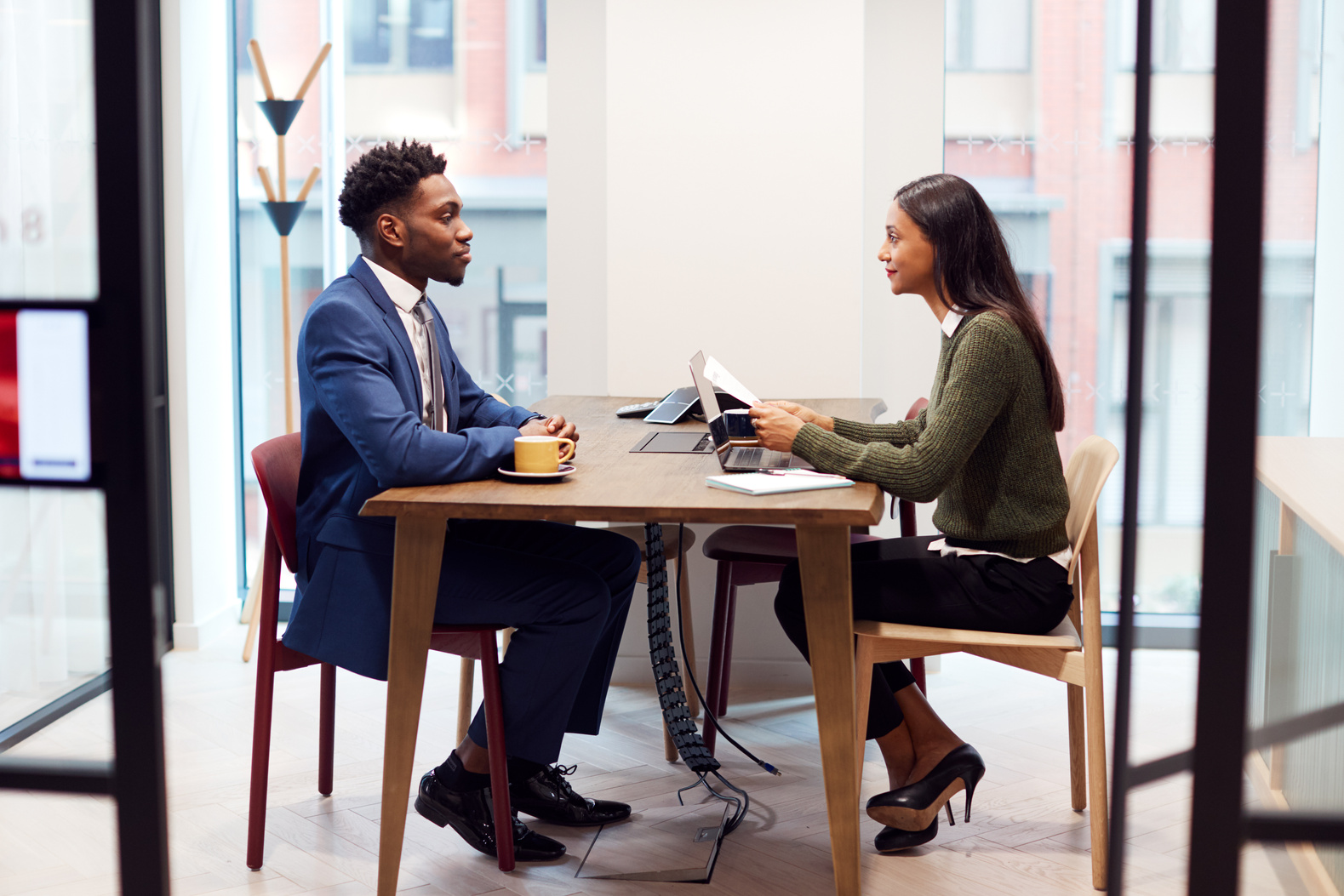 Human Resource Interviewing a Candidate 